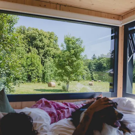 Parcel Tiny House I Richecourt Vue Prairie Vakantiehuis