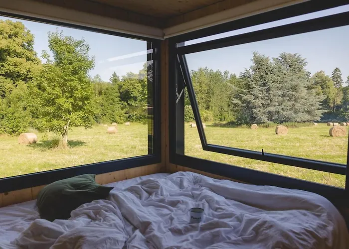 Parcel Tiny House I Richecourt Vue Prairie Vakantiehuis